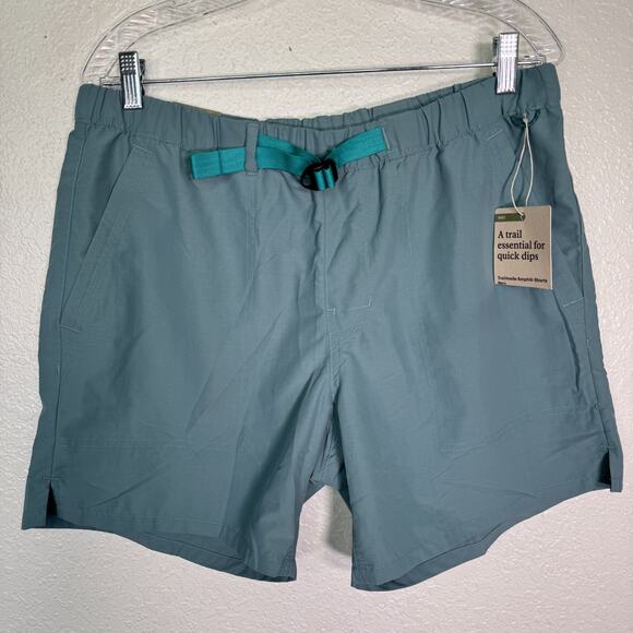 REI Other - REI Trailmade Amphib Shorts Mens Medium Belted Ripstop Hiking Swim Tundra Teal M